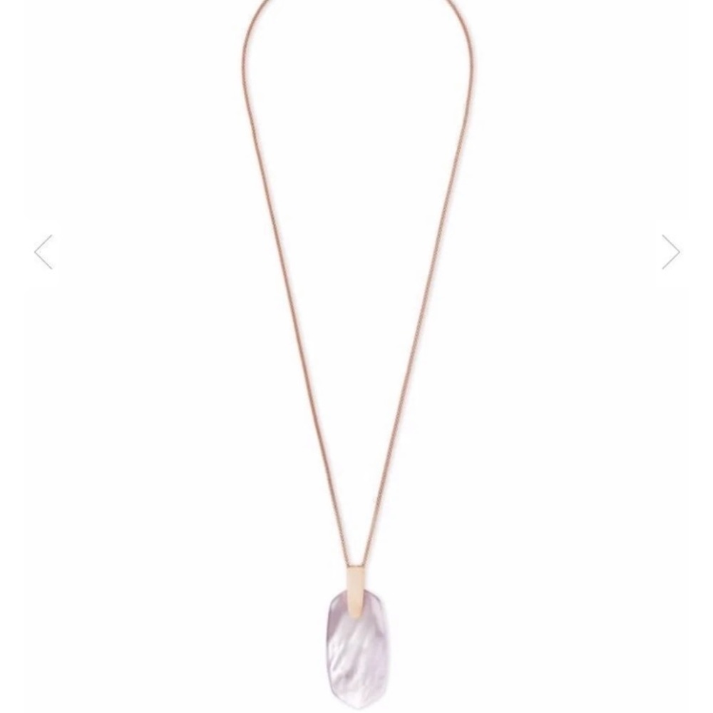 Kendra Scott Inez Rose Gold Long Pendant - Picture 13 of 15